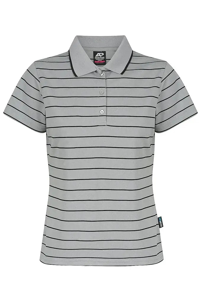 Aussie Pacific Vaucluse Lady Polos 2324 Aussie Pacific SILVER/BLACK 6